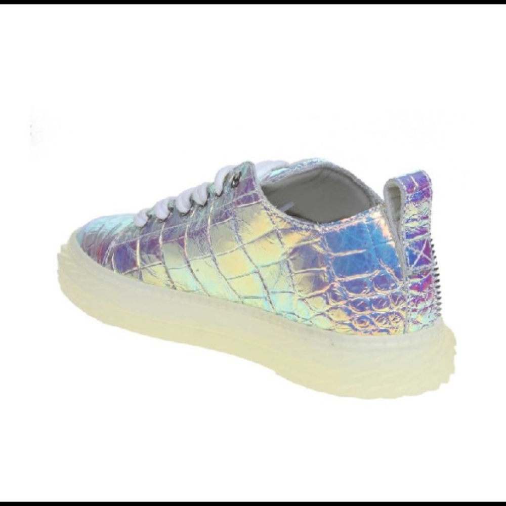 giuseppe zanotti BNIB iridescent croc lowtops - Picture 6 of 16